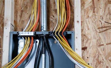 running cables into breaker box